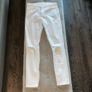 Topshop white jeans size 28  good used condition